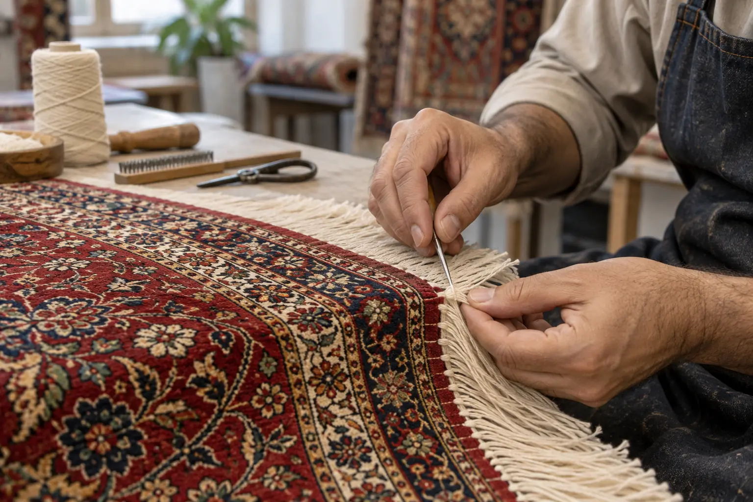رفوگری، ریشه و شیرازه
